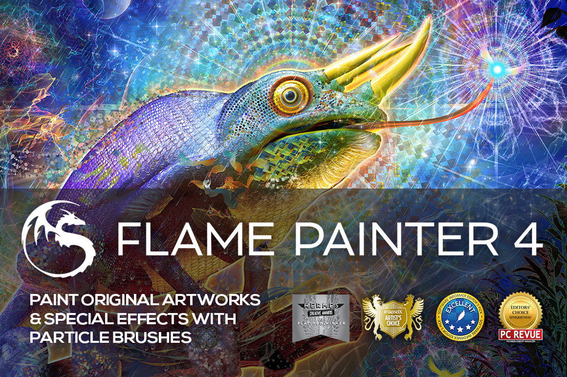 flame painter program images