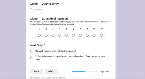 Intention Beads talisman journal