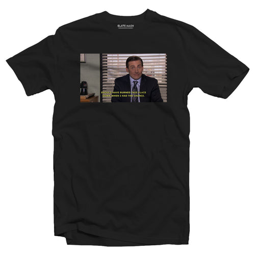 Smiling Through The Blinds Jim Halpert The Office T Shirt Slate Hash