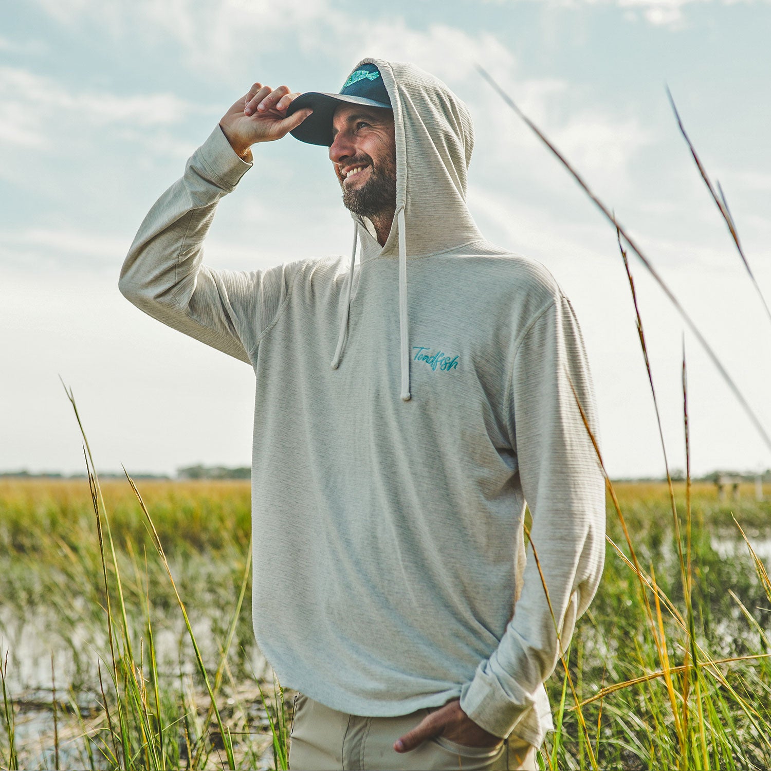 toadfish stono hoodie, lightweight cotton hoodie for spring and summer