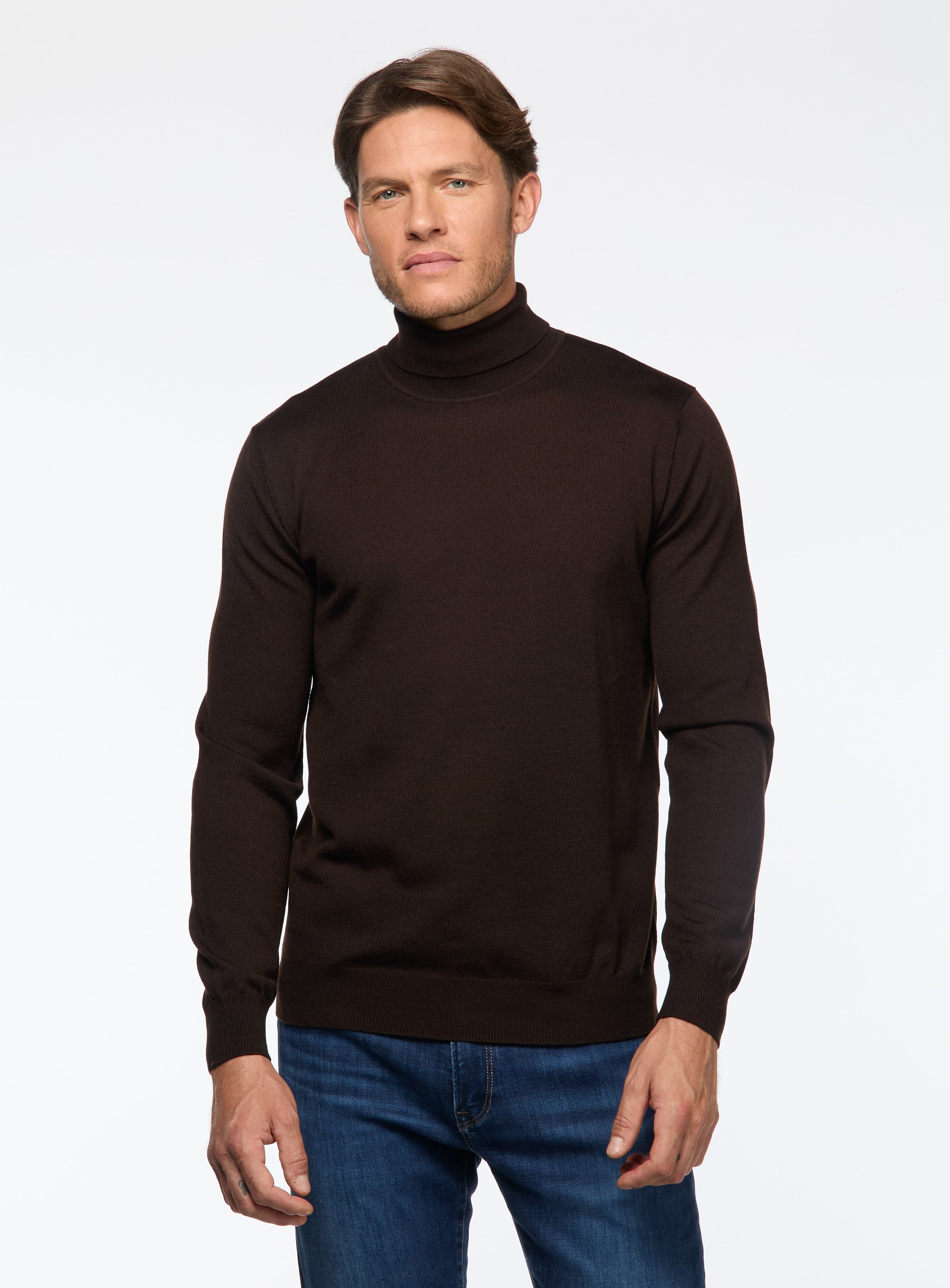 Merino Wool Turtleneck Sweater