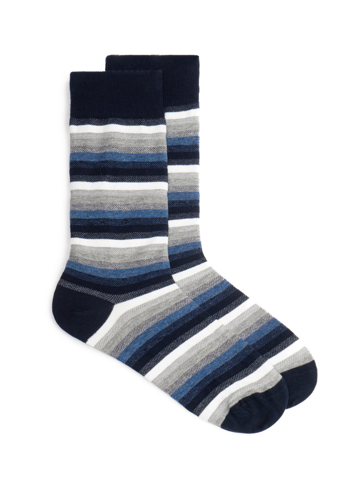 PIEDS RAYES - Striped Socks (NAVY / ECRU)