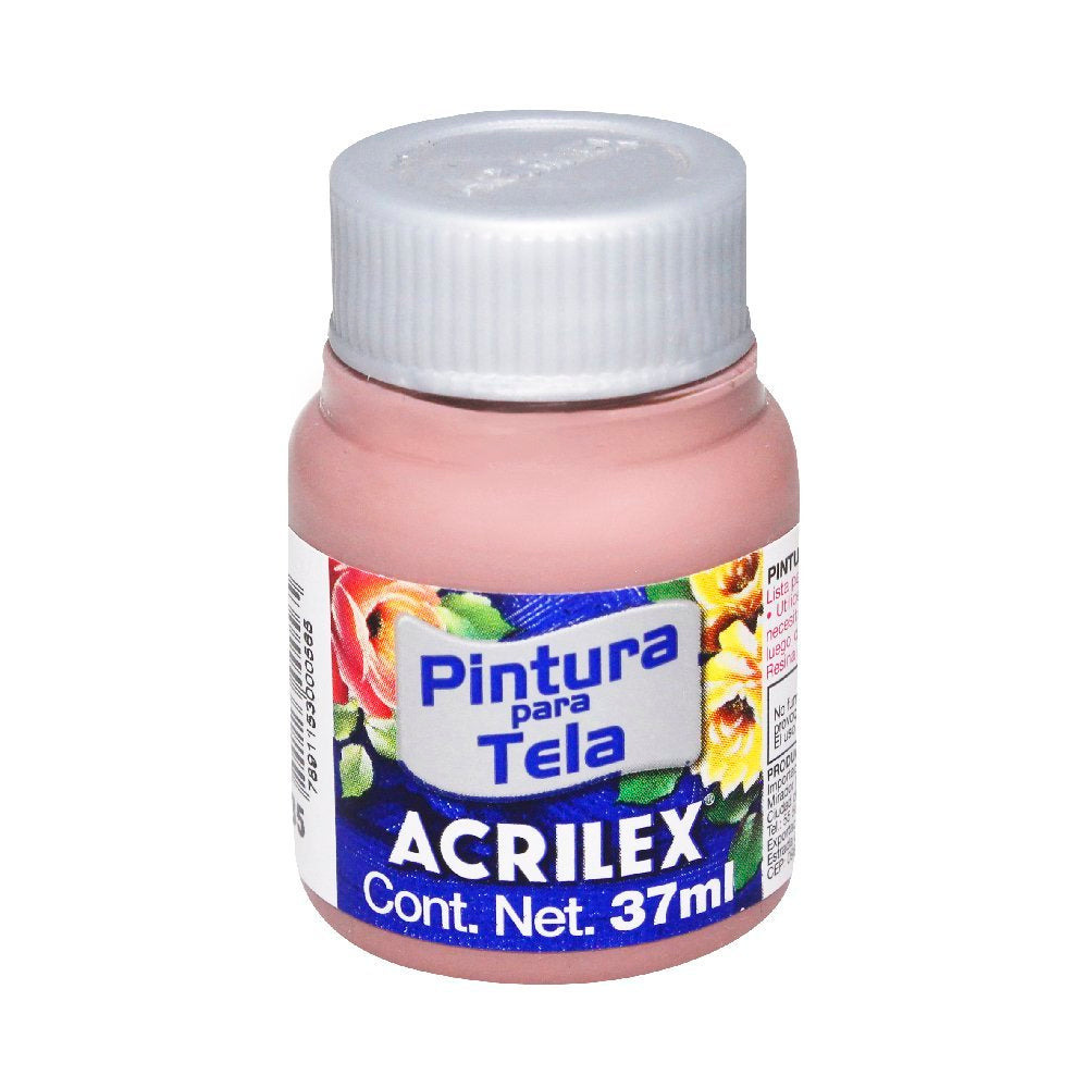 Pintura Glitter Para Tela Acrilex Glitter Tela 37ml Plata