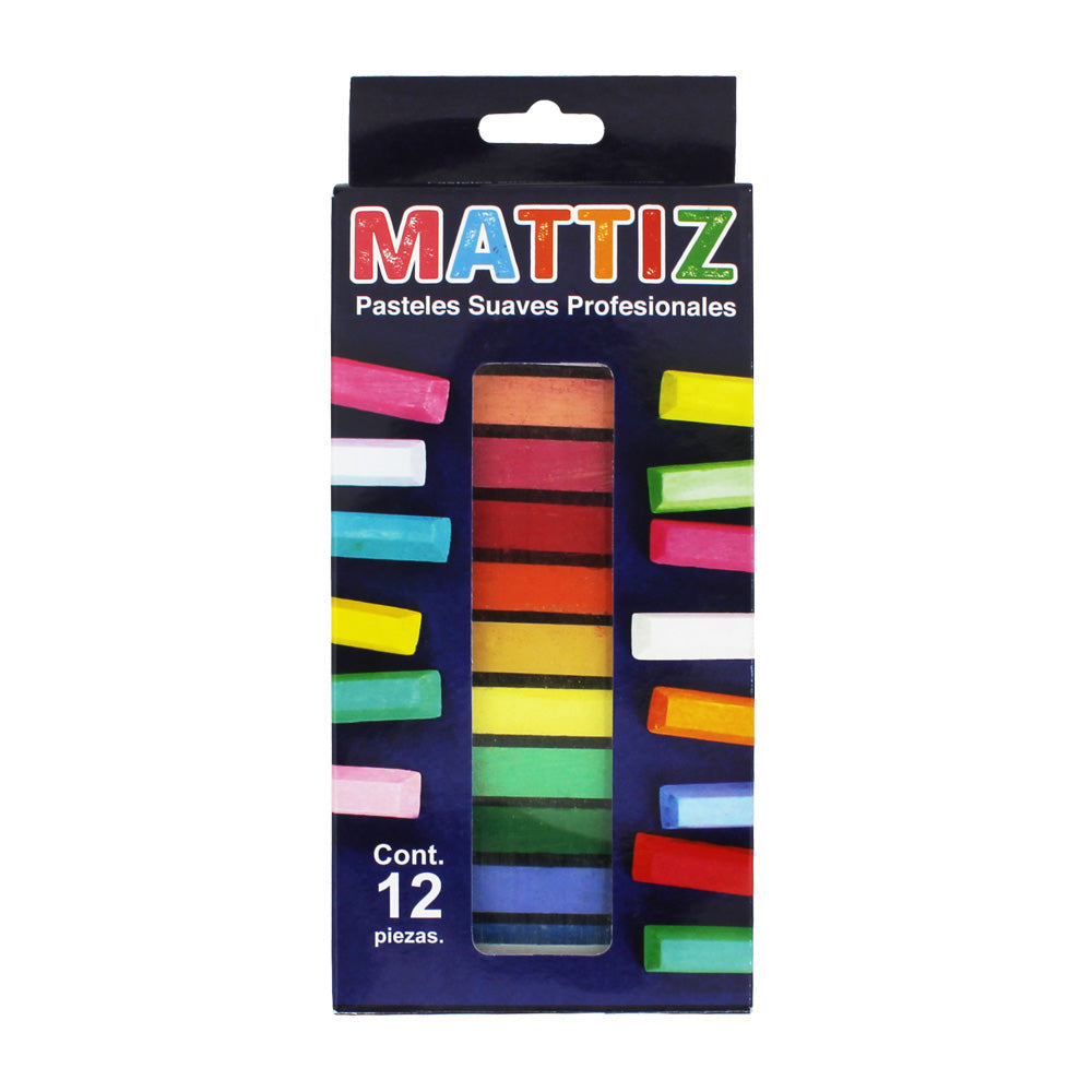 Gises Pastel Mattiz Con 12 Barras, 