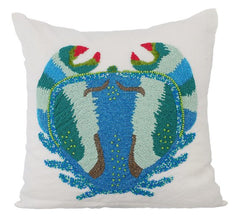 Crab Throw Pillow Cover