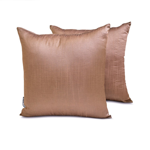 Copper Luxury Throw Pillow Cover