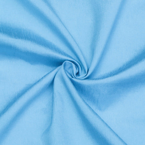 Light Aqua Blue Art Silk / Faux Silk Fabric By The Yard