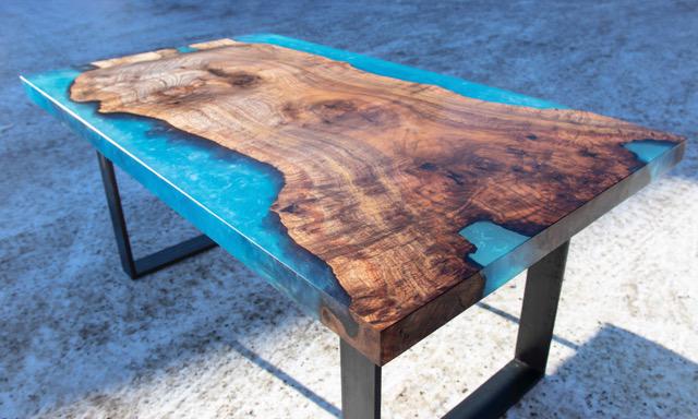 resin cast table