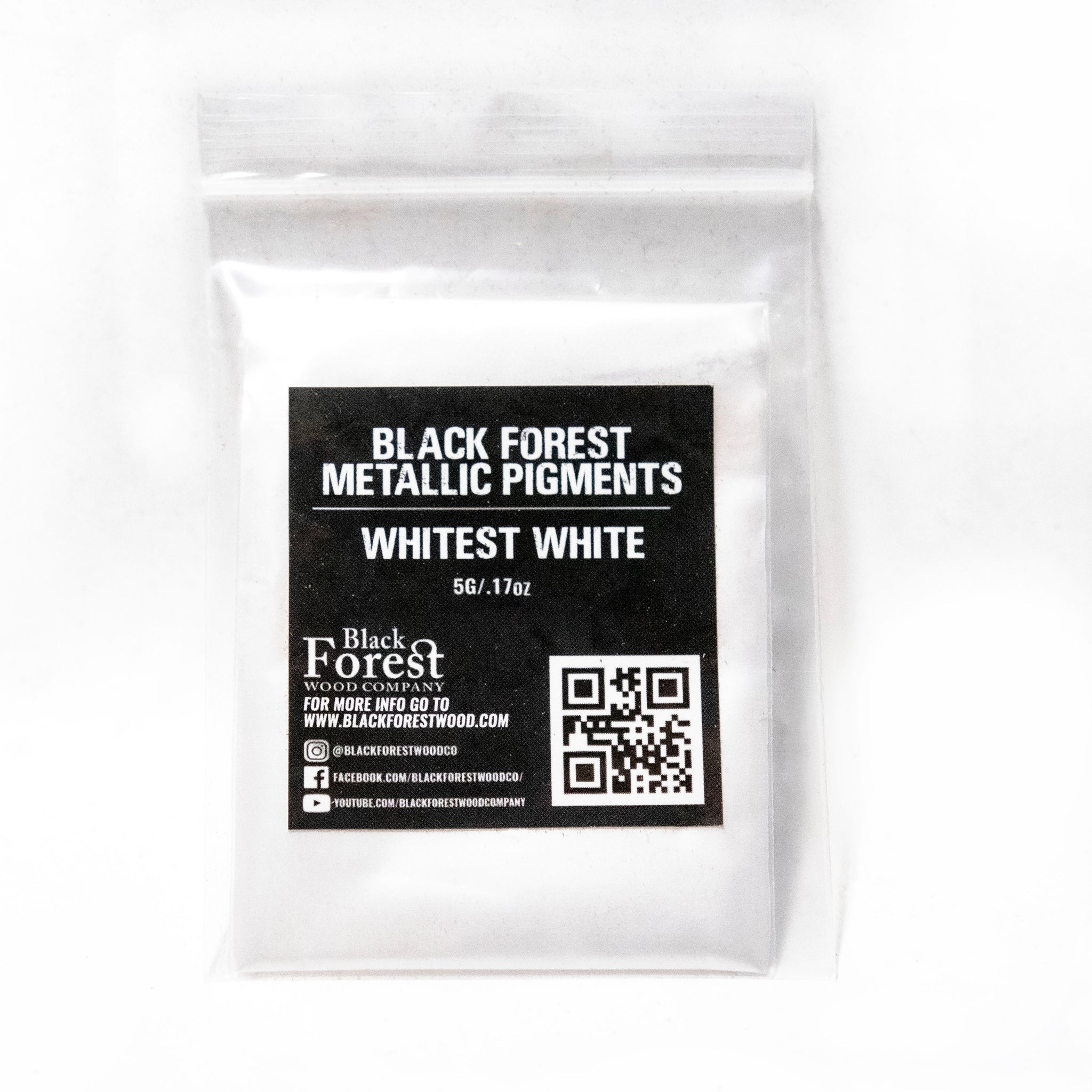 Whitest White - Black Forest Metallic Pigment - Black Forest Wood Co.