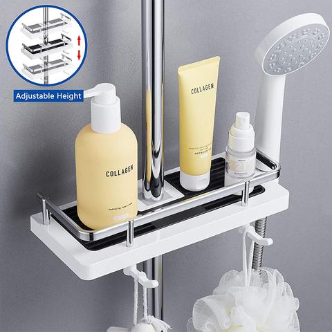 Self Adhesive Shower Shelf Easy, Non-invasive Installation White