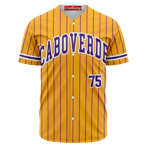 Cabo Verde baseball jersey yellow 