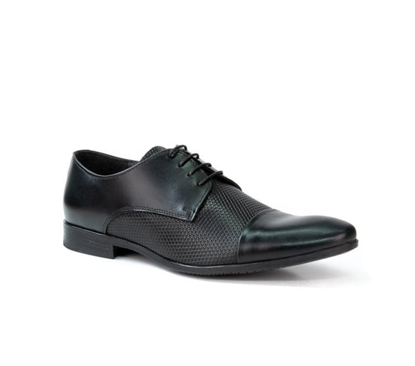 calvin klein bram leather vamp derby shoes