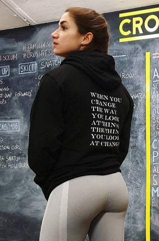 positive message hoodies