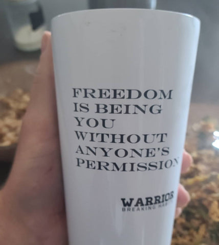 Insulated Travel Mug With Inspirational Quote