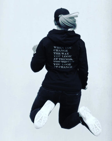 positive message hoodies