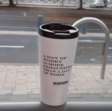 Stainless Steel Travel Mug With Inspirational Quote