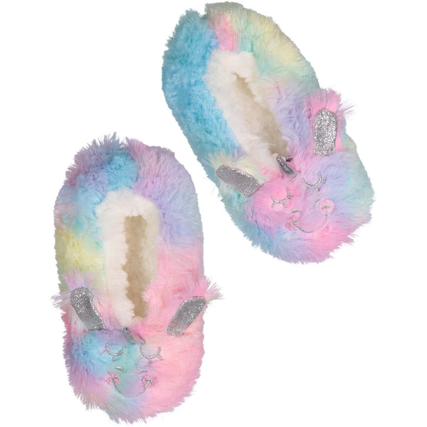 Kids Rainbow Unicorn Slipper Socks