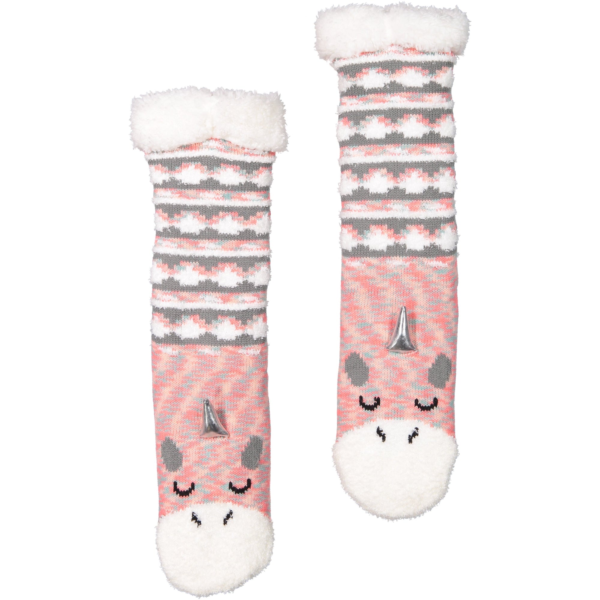 Unicorn Slipper Sock I Women I Fuzzy Babba