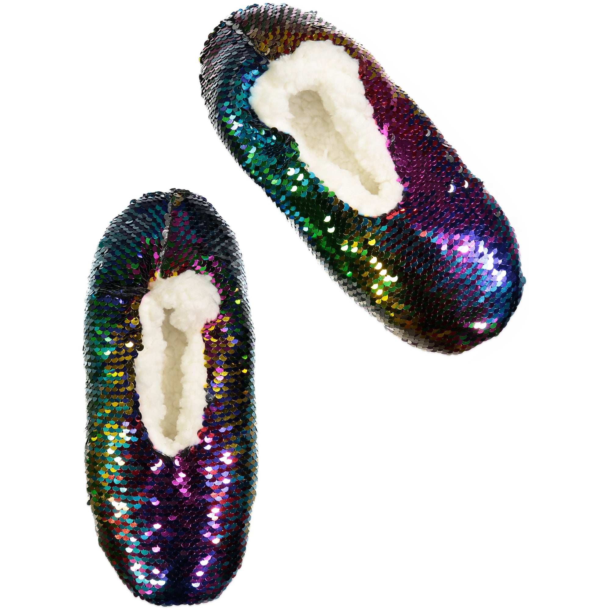 flip sequin slippers