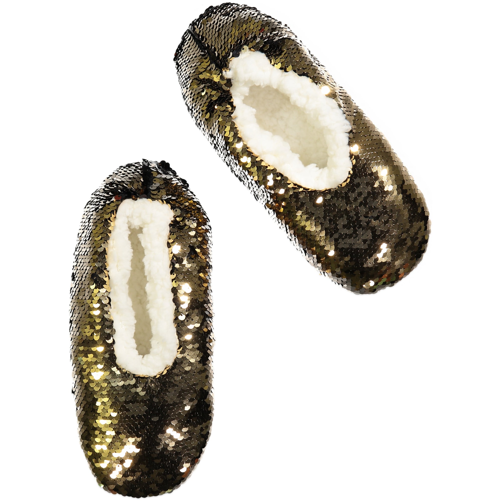 flip sequin slippers