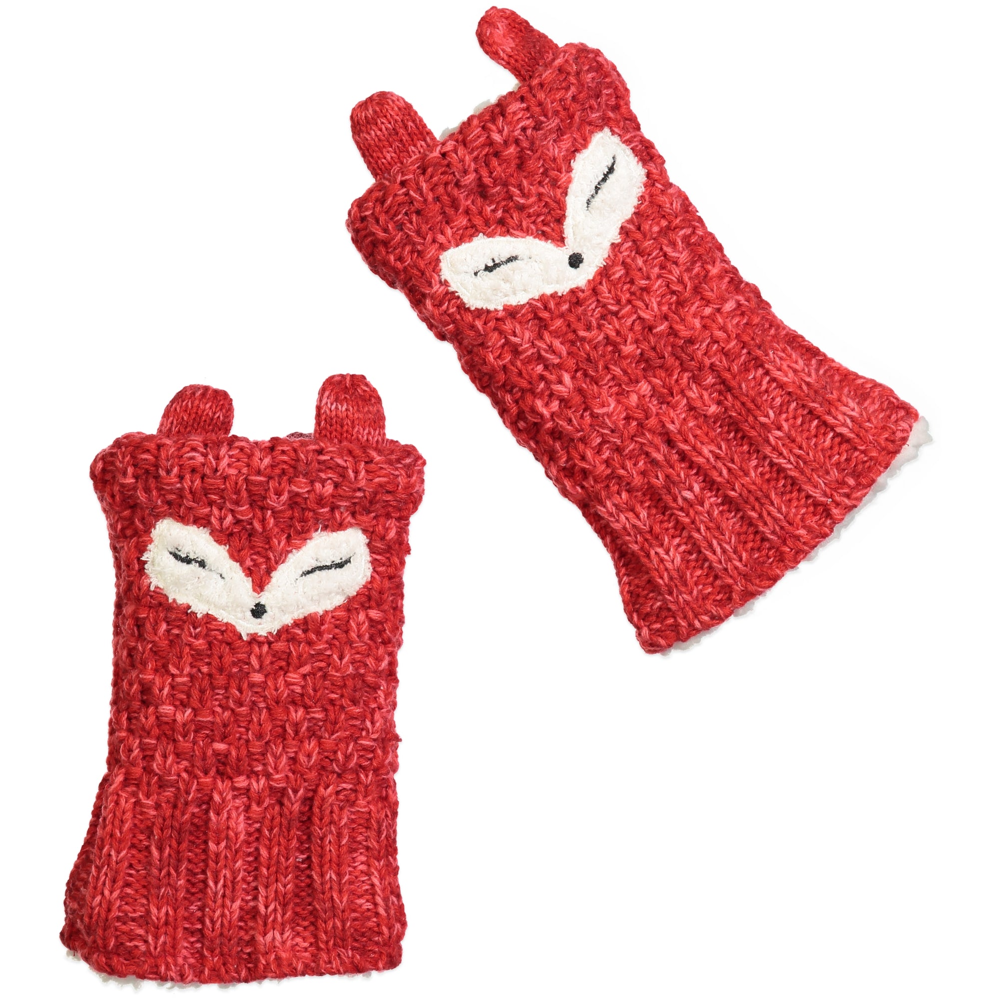 fuzzy fingerless gloves