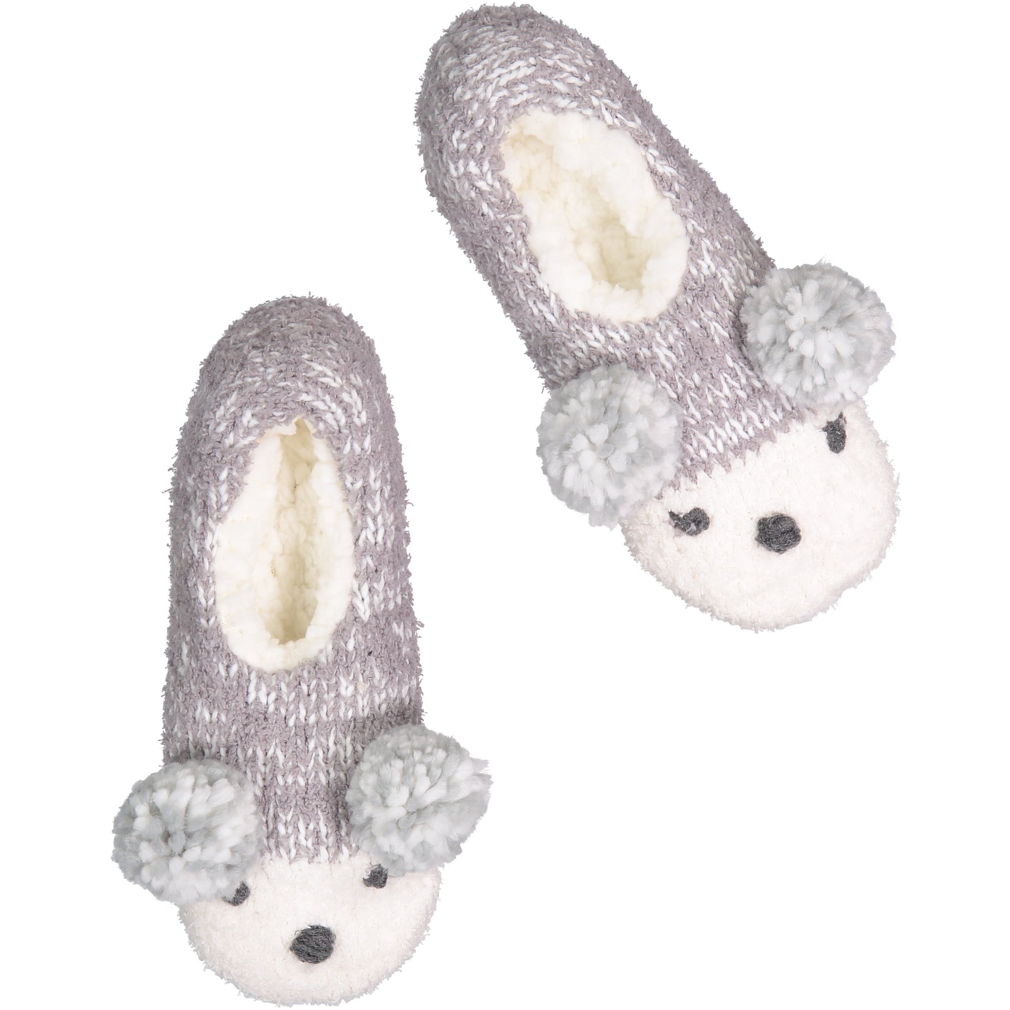 bootie socks with pom poms