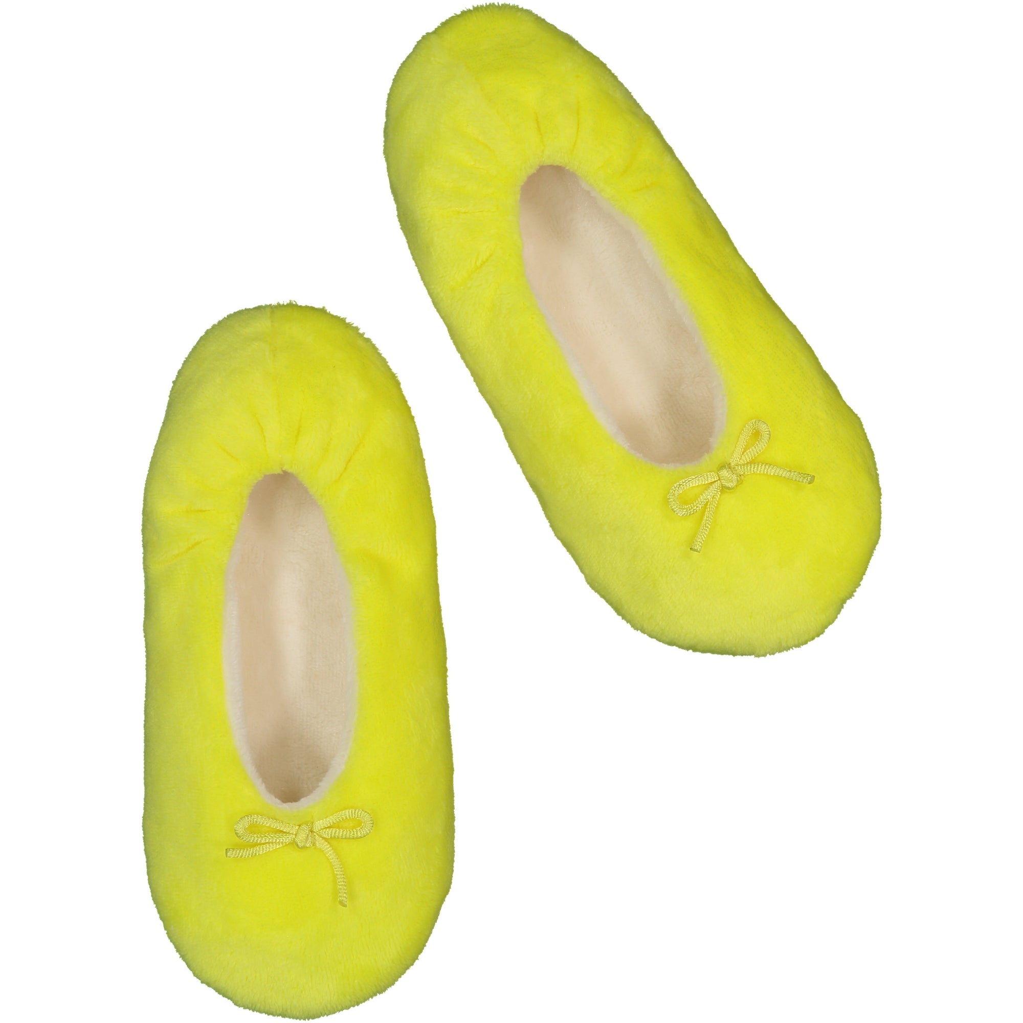 neon yellow slippers