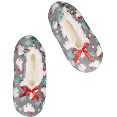 kids polar bear slippers