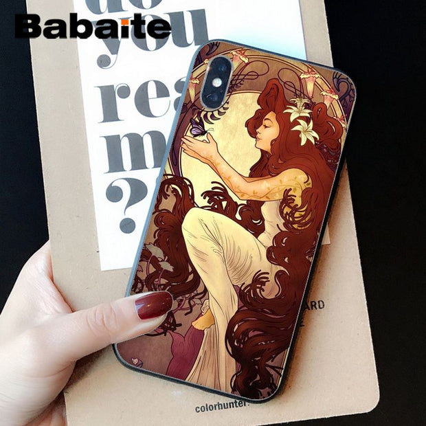 Babaite Art Poster Alphonse Mucha On Sale Luxury Cool Phone Case For Copper Cases