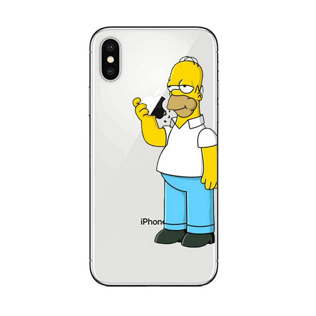 Homer J Simpson Phone Case For Iphone 5 5s Se 6 6s 7 8 P Plus X Xr Xs Copper Cases