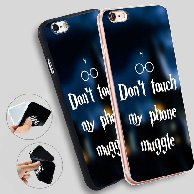 Minason Don T Touch My Phone Muggle Soft Silicone Case For Iphone X 5 Copper Cases