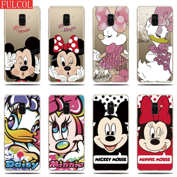 cover samsung a8 2018 minnie