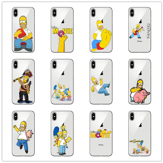 coque iphone xr simpson transparente