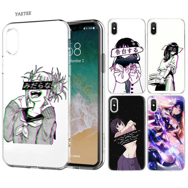 Yaetee Lewd Sad Japanese Anime Silicone Phone Case For Apple Iphone 6 Copper Cases