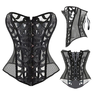 Miss Moly Steampunk Corset Sexy Gothic Bustier Overbust Slimming Dress Burlesque Top 6XL Plus Size Cloth Tummy Control Sheath