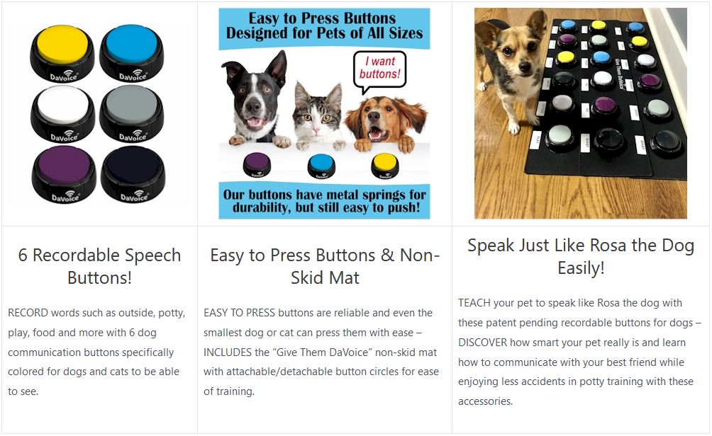 dog speaking buttons