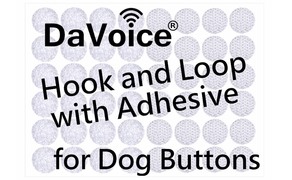 Self Adhesive Circle Hook and Loop Dots (36 Pairs) for Dog Button Mat –  DaVoice