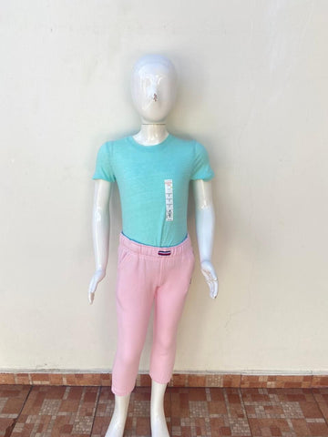 T-shirt de traje de baño Sporti original de color rosado con raya