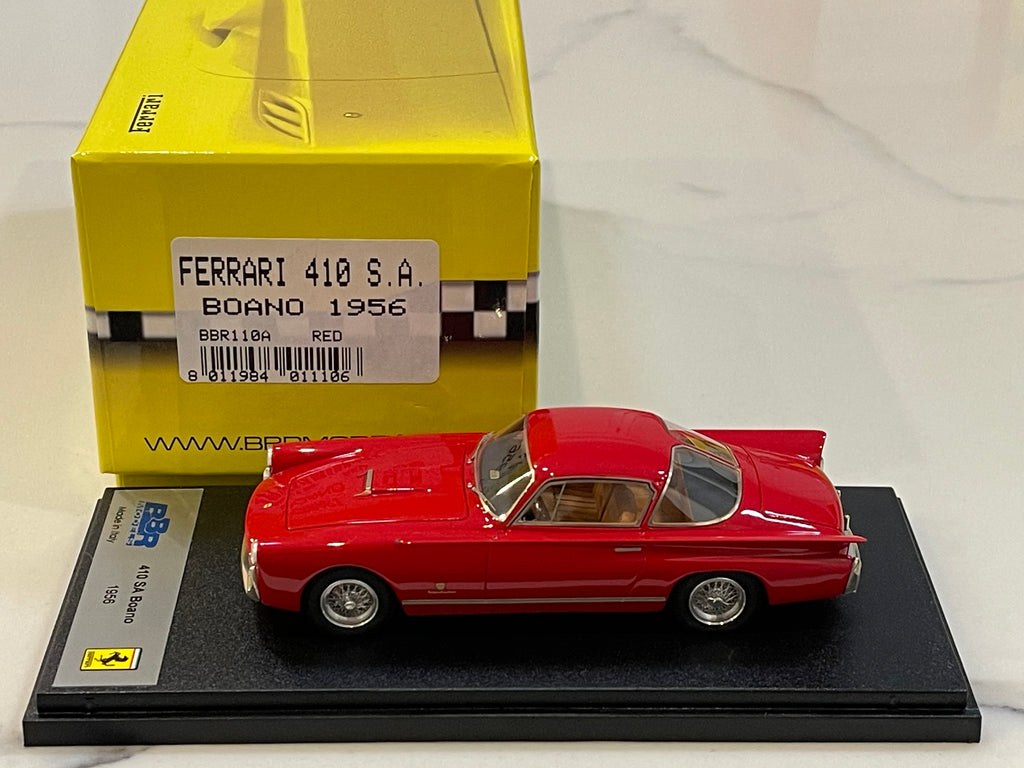 BBR 1/43 Ferrari 410 Superfast Paris Auto Show 1956 White/Blue 