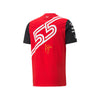 Scuderia Ferrari F1 Men's 2022 Carlos Sainz #55 Team T-Shirt Red