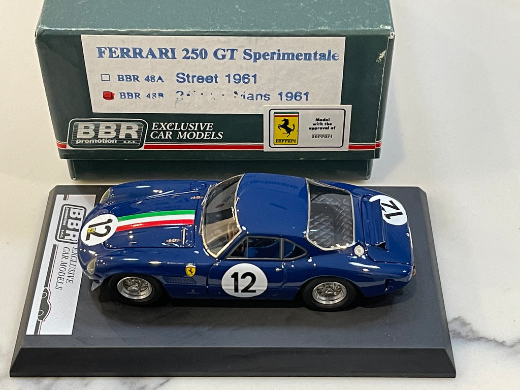 BBR 1/43 Ferrari 250 GTO 24 Hours Le Mans 1962 Light Blue No. 17 