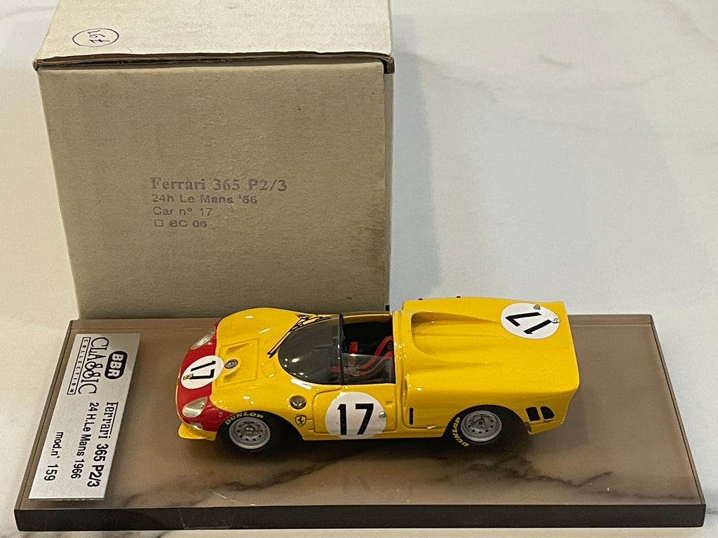 BBR 1/43 Ferrari 290 MM 24 Hours Le Mans 1957 Yellow No. 11 BC23 