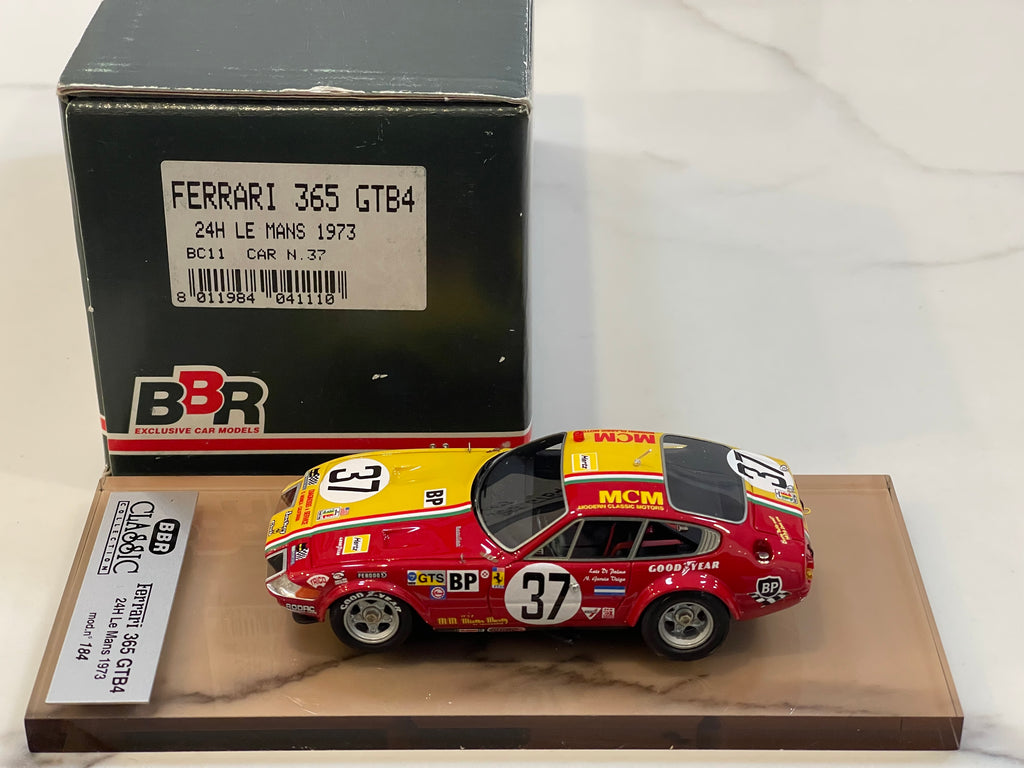 BBR 1/43 Ferrari 365 GTB4 24 Hours Le Mans 1975 Dark Blue No. 48 