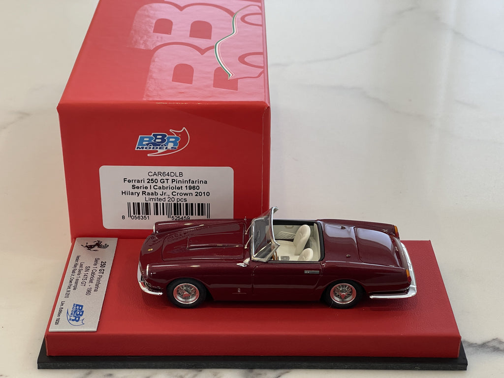 BBR 1/43 Ferrari 250 GT Cabriolet Series I 1475GT 1960 Light 