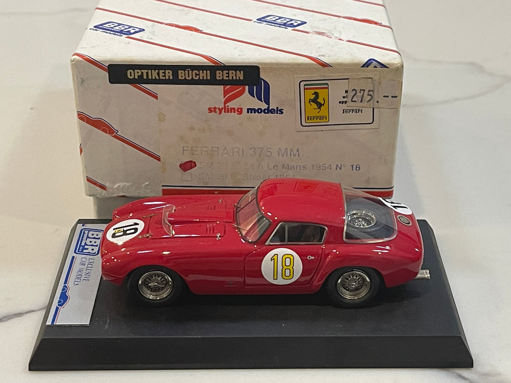 BBR 1/43 Ferrari 290 MM 24 Hours Le Mans 1957 Yellow No. 11 BC23 