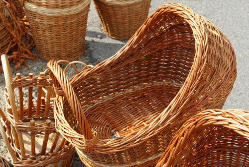 handwoven Moses basket for newborns