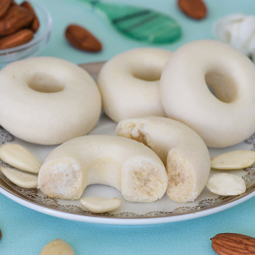 Kaak Warka almond dessert shaped like a donut