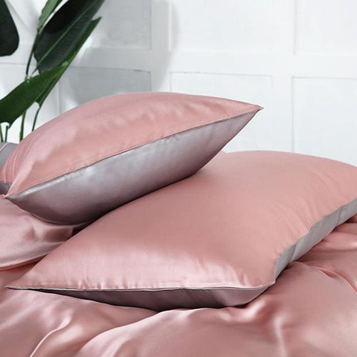 pink silk pillowcases