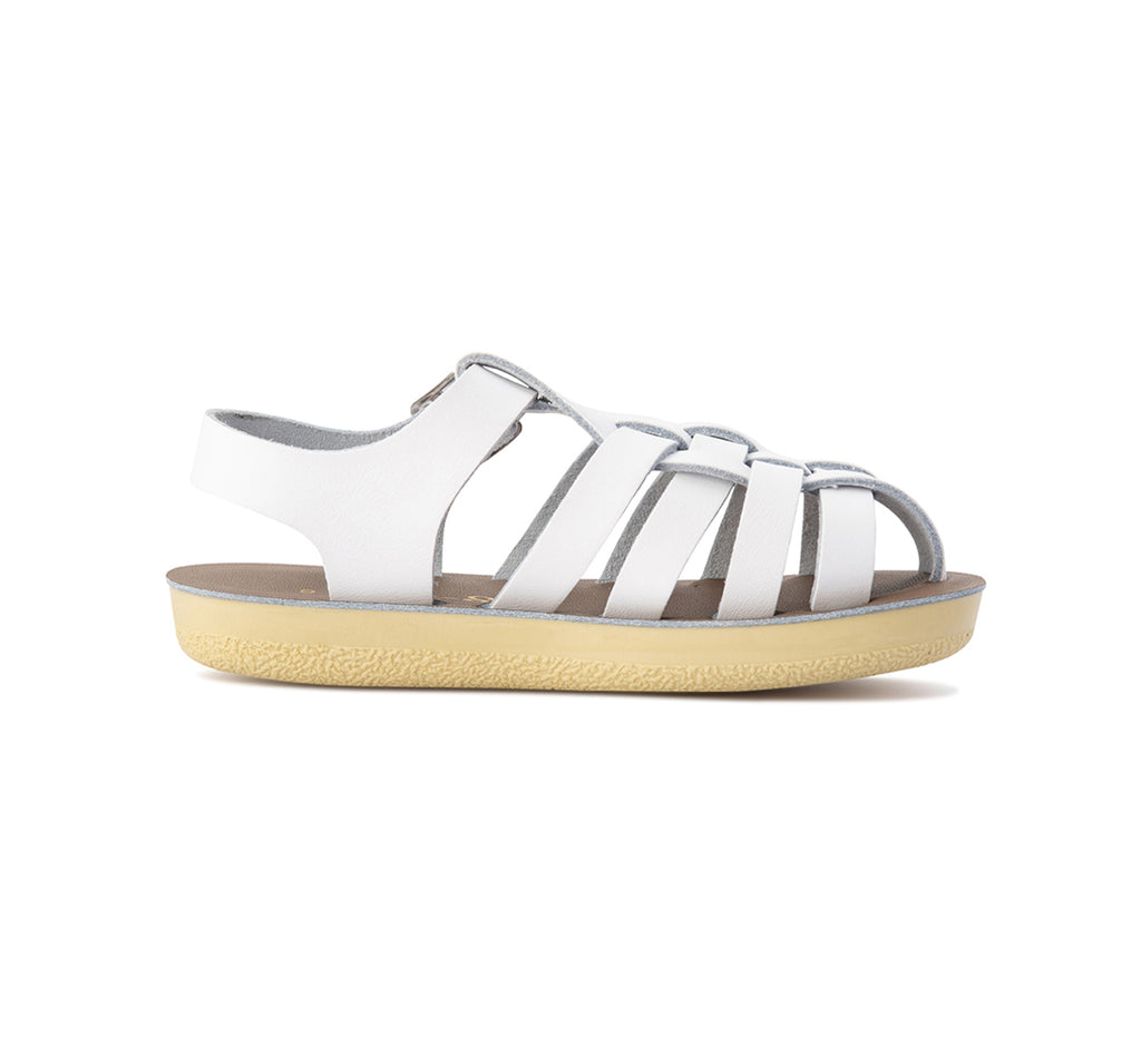 Sun-San Sailor White Kids – Salt Water Sandals AU