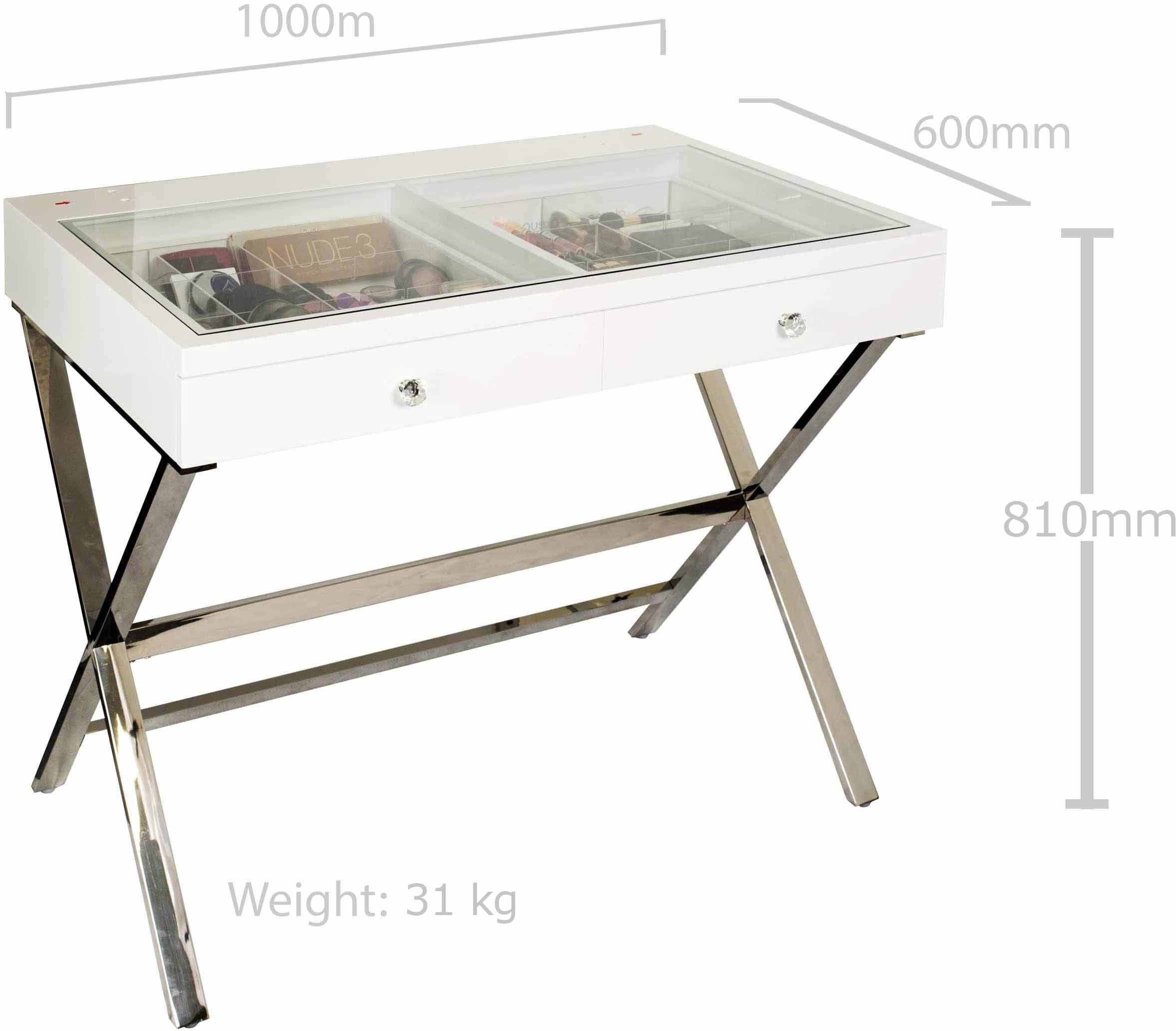 makika corner dressing table